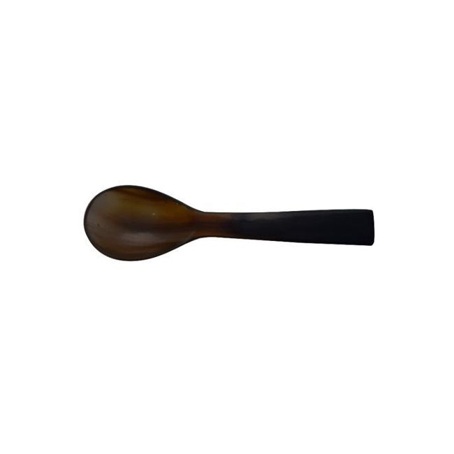 5PK Belle Horn Spoon Kitchen Serving Utensil 6cm Brown