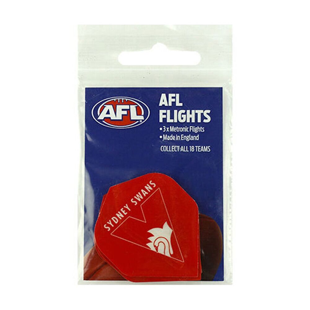 6x 3pc AFL Dart Flights Sydney Swans Team Design Metronic Pack England Made