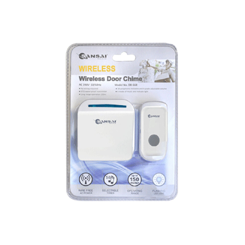 Sansai DB-920B Wireless Digital Door Chime Bell