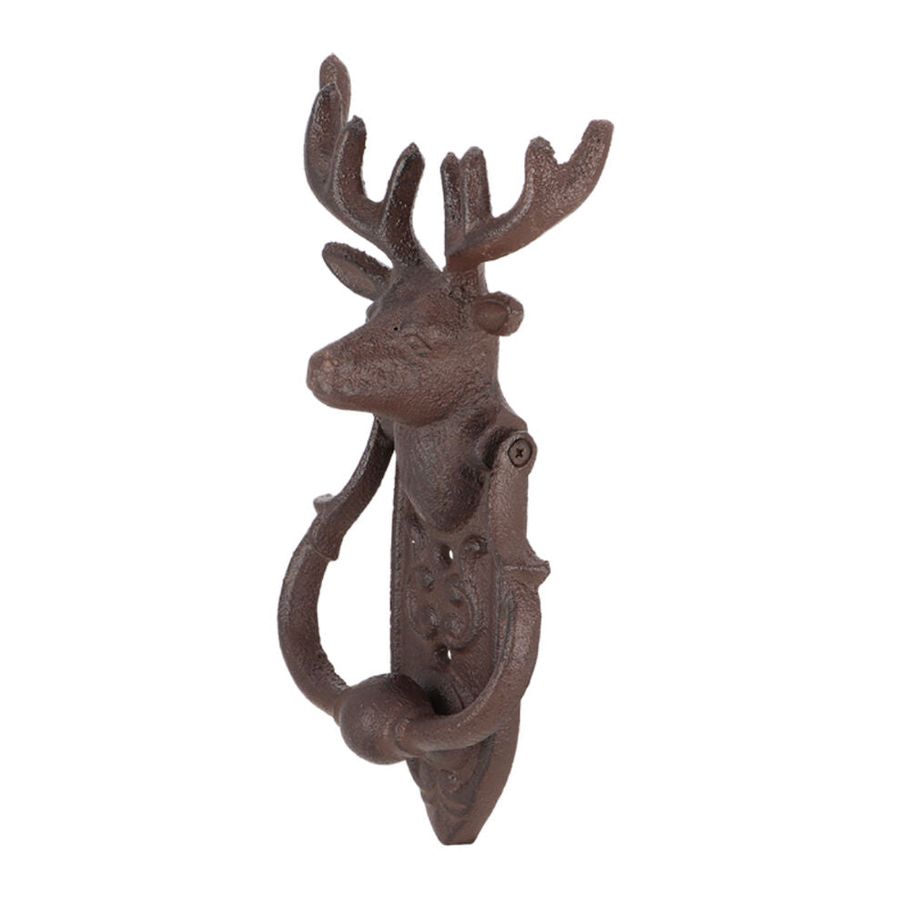 Esschert Design Entrance Door Knocker Deer Home Decor 22.8cm Brown