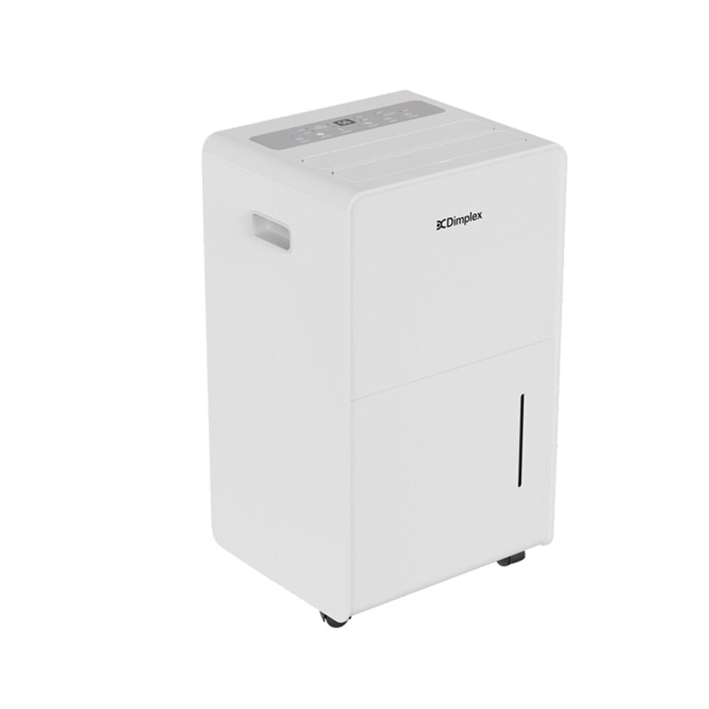 Dimplex 20L Room Portable Dehumidifier w/4L Tank 2 Fan Speeds 24 Hr Timer White