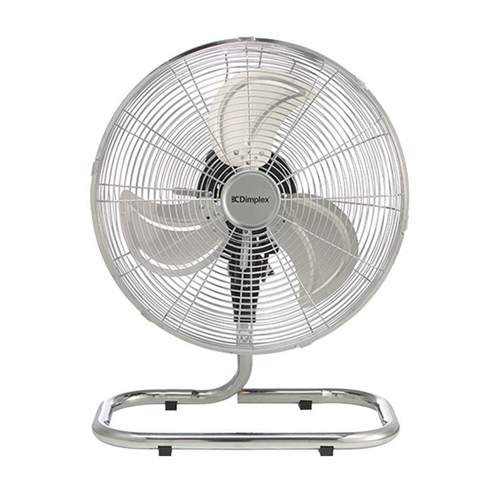 Dimplex DCFF40CH High Velocity Ocillating Floor Fan Chrome 44.5cm