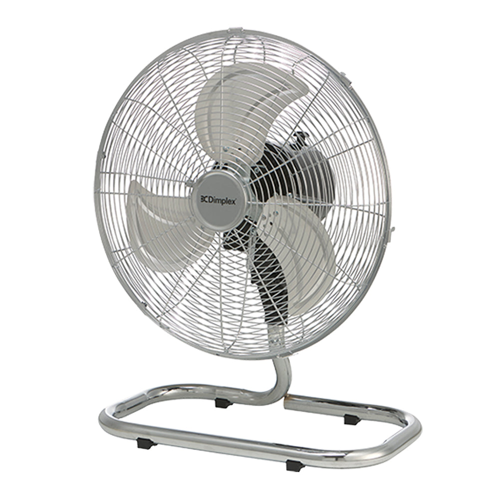 Dimplex DCFF40CH High Velocity Ocillating Floor Fan Chrome 44.5cm