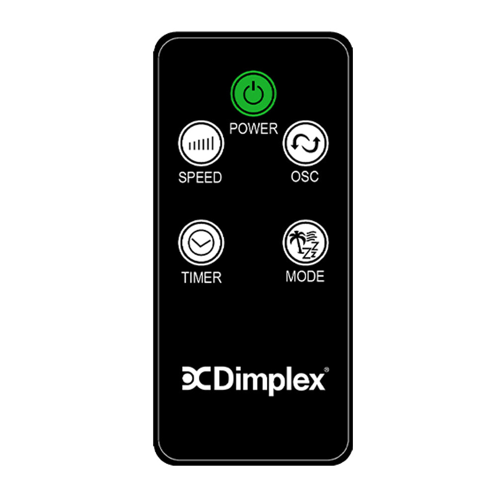 Dimplex 25W DC Motor Tower Cooling Fan 26x26x96cm White