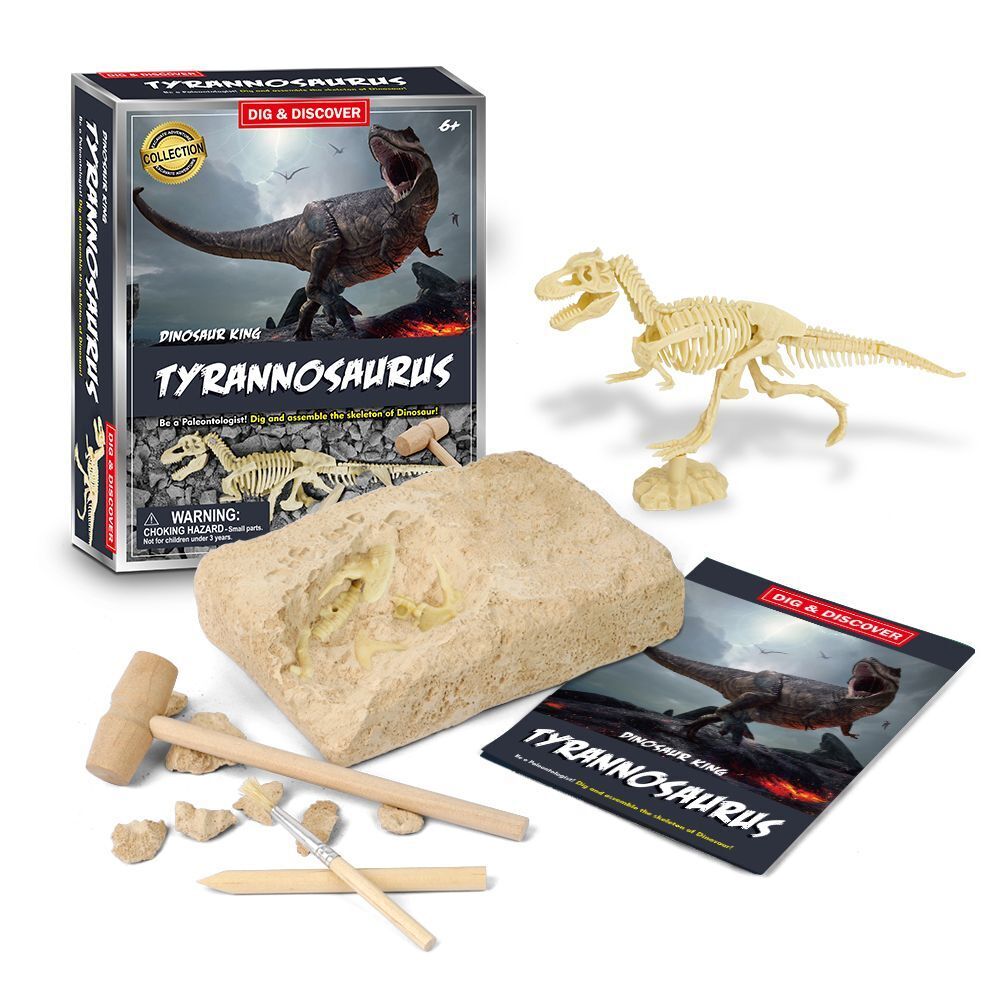 2PK Kaper Kidz Dig & Discover Tyrannosaurus Dig/Excavation Kits 6y+