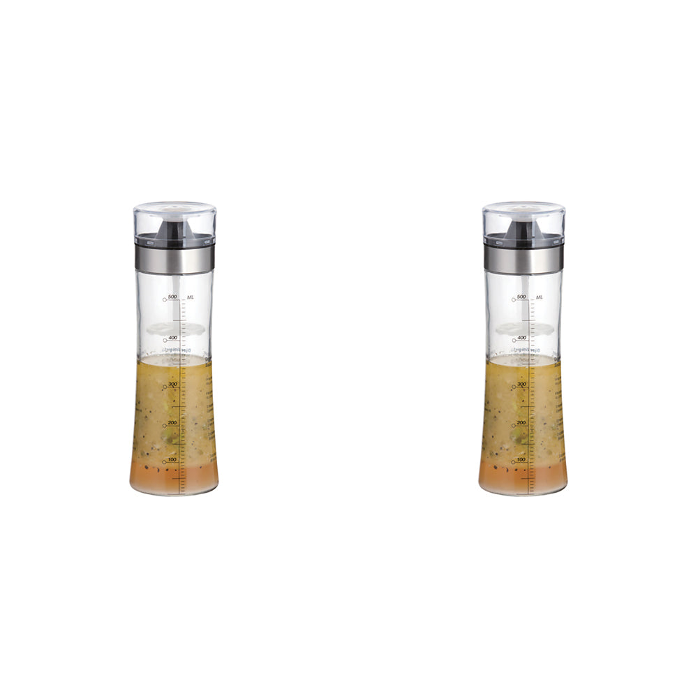 2PK Appetito Salad Dressing Shaker 500Ml Home Kitchen Cooking Tool