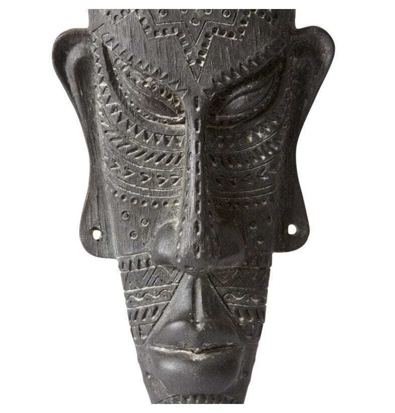 E Style 48cm Cement Raiden Sculpture - Antique Brown