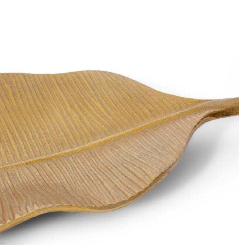 E Style 81cm Aluminium Banana Leaf Home Decor - Gold