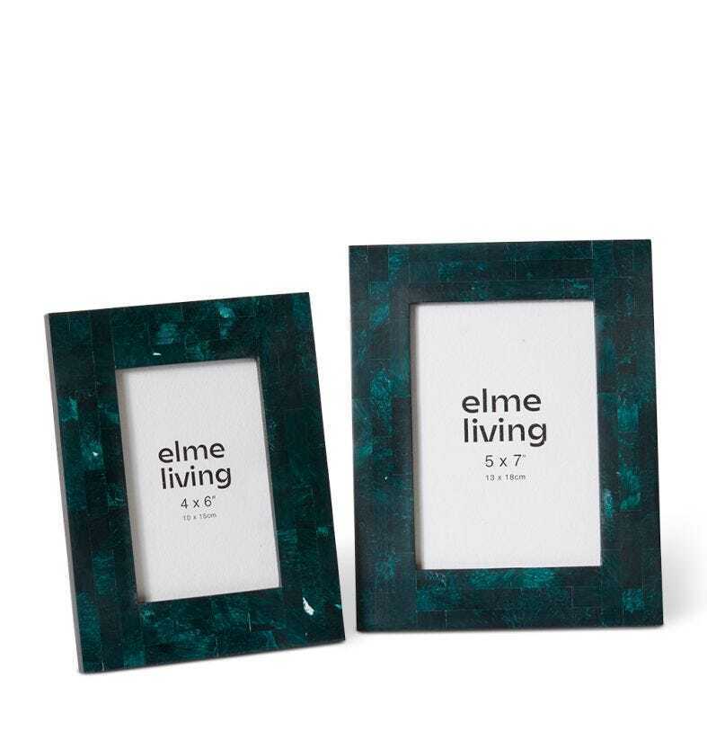 E Style Emerson Resin/Glass/MDF 5x7" Photo Frame - Green