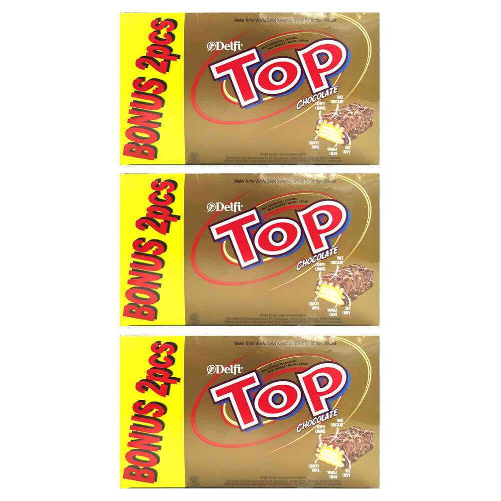 3x 24pc + 2pc Bonus 9g Delfi Top Chocolate Bar Box