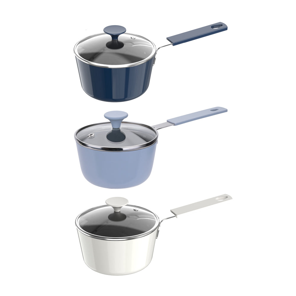 2PK Davis & Waddell Mini Non-Stick Saucepan 12x3cm - Assorted