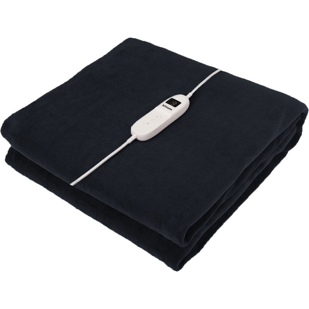 Dimplex Micro-Fleece Heated Throw Blanket - Charcoal
