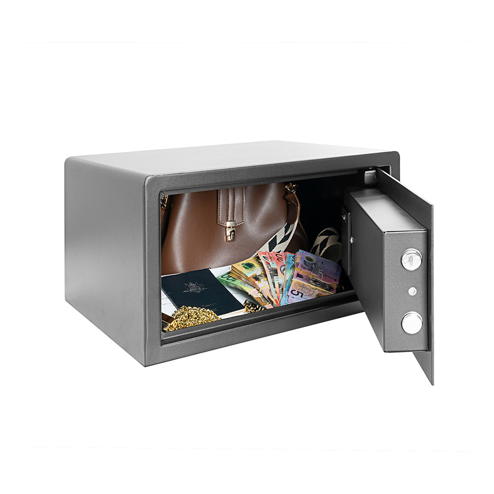Defence Hotel Digital Code Security Safe 229x405x335mm - Matt Black