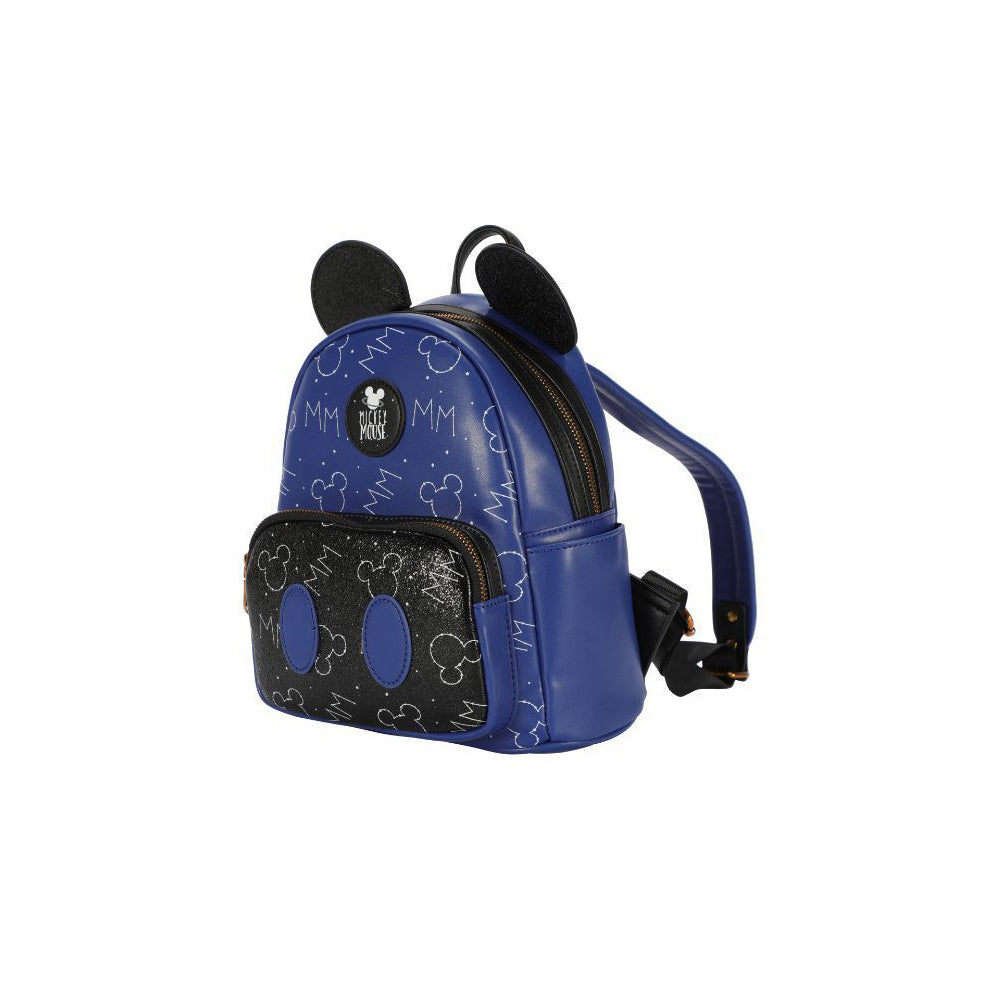 Disney Mickey PU Backpack Kids/Children Rucksack Bag - Blue/Black