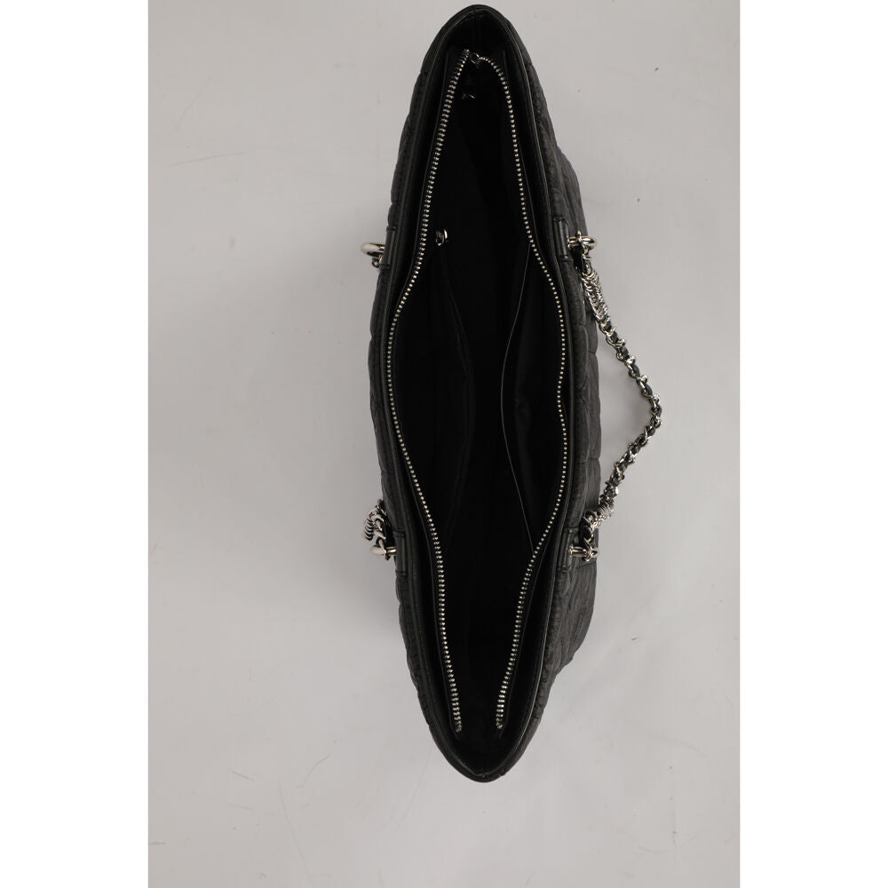 Disney Mickey Large Quilted Tote Handbag 35x27cm - Black