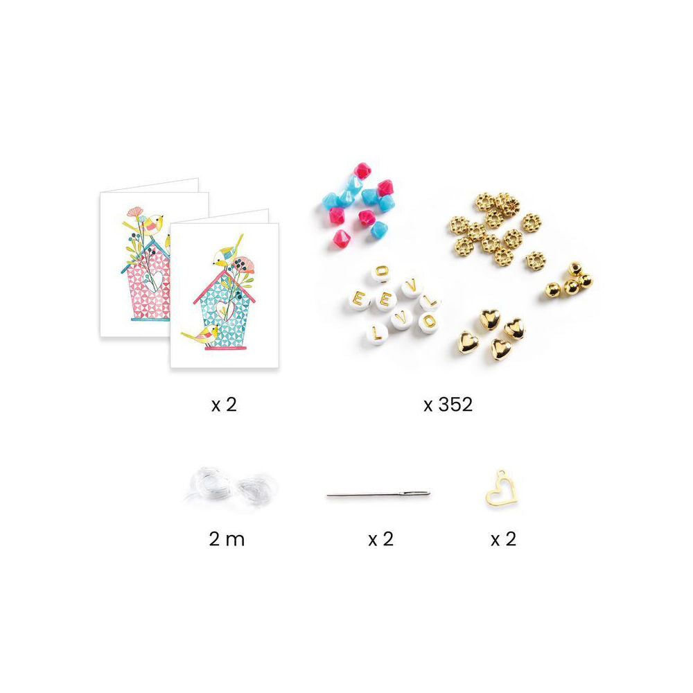 Djeco You & Me Letter Threading Beads Set Jewellery DIY Kit 6y+