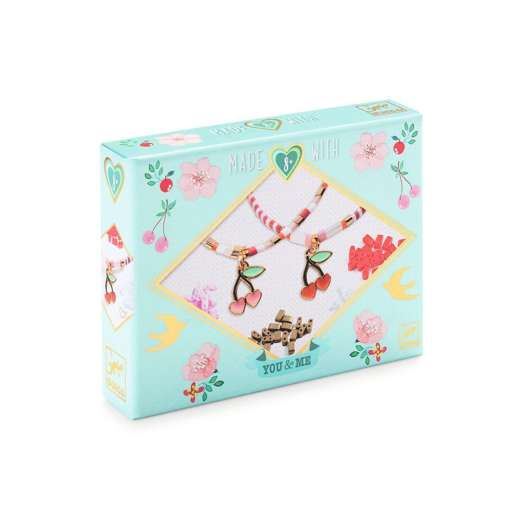Djeco You & Me Tila & Cherries Beads Set Jewellery DIY Kit 8y+
