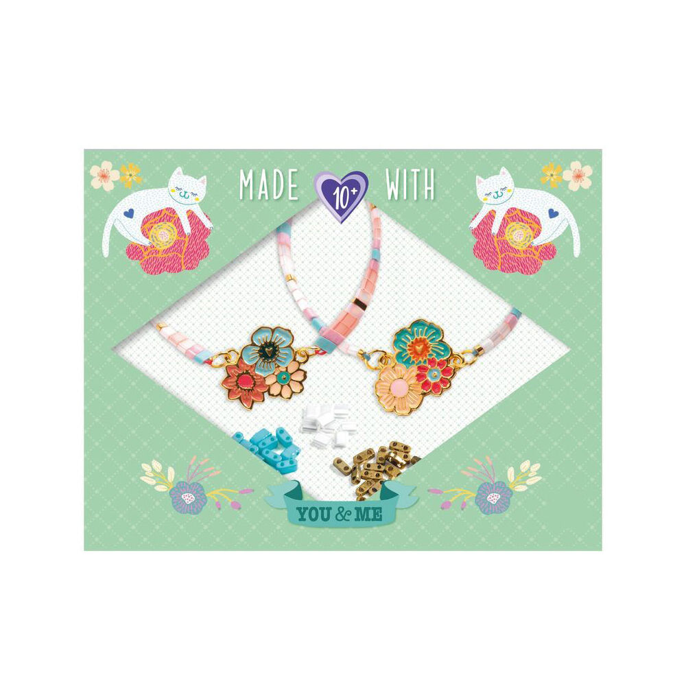 Djeco You & Me Tila & Flowers Beads Set Jewellery DIY Kit 10y+