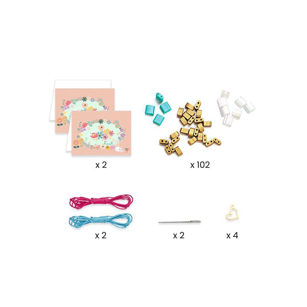 Djeco You & Me Tila & Flowers Beads Set Jewellery DIY Kit 10y+