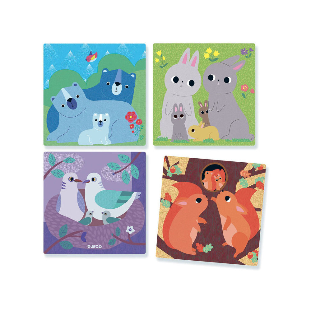 10pc Djeco Puzz Up Forest Wooden Blocks Puzzle Kids/Children Toy 3y+