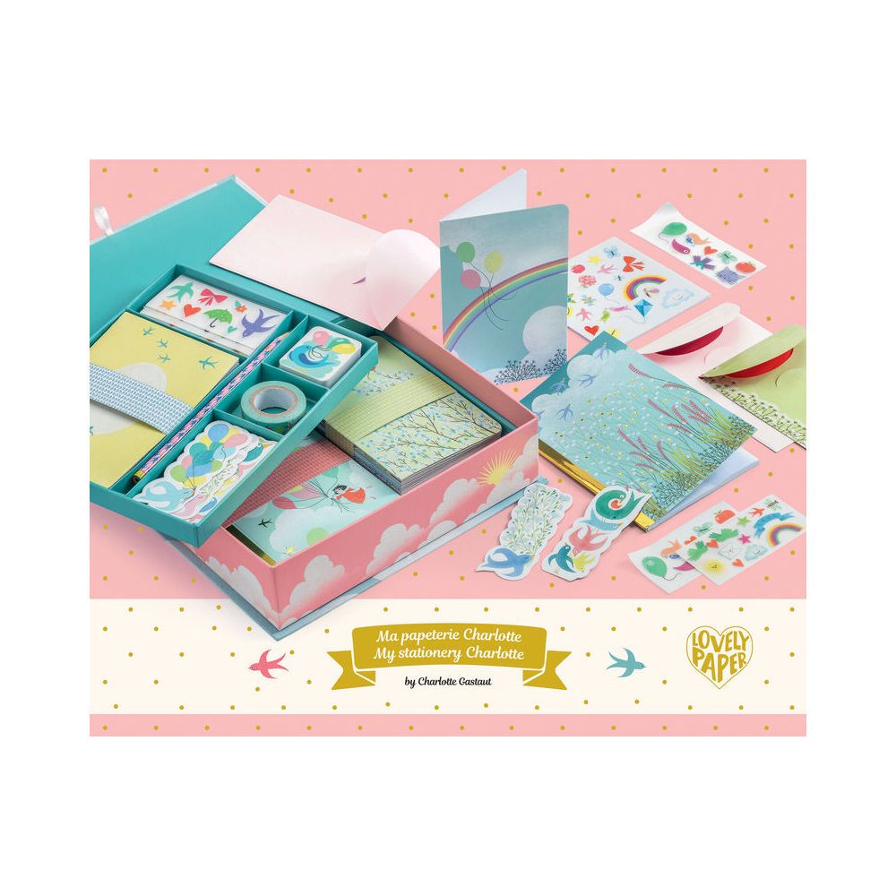 Djeco Charlotte Stationery Box Set 22x18cm Kids/Children 5y+