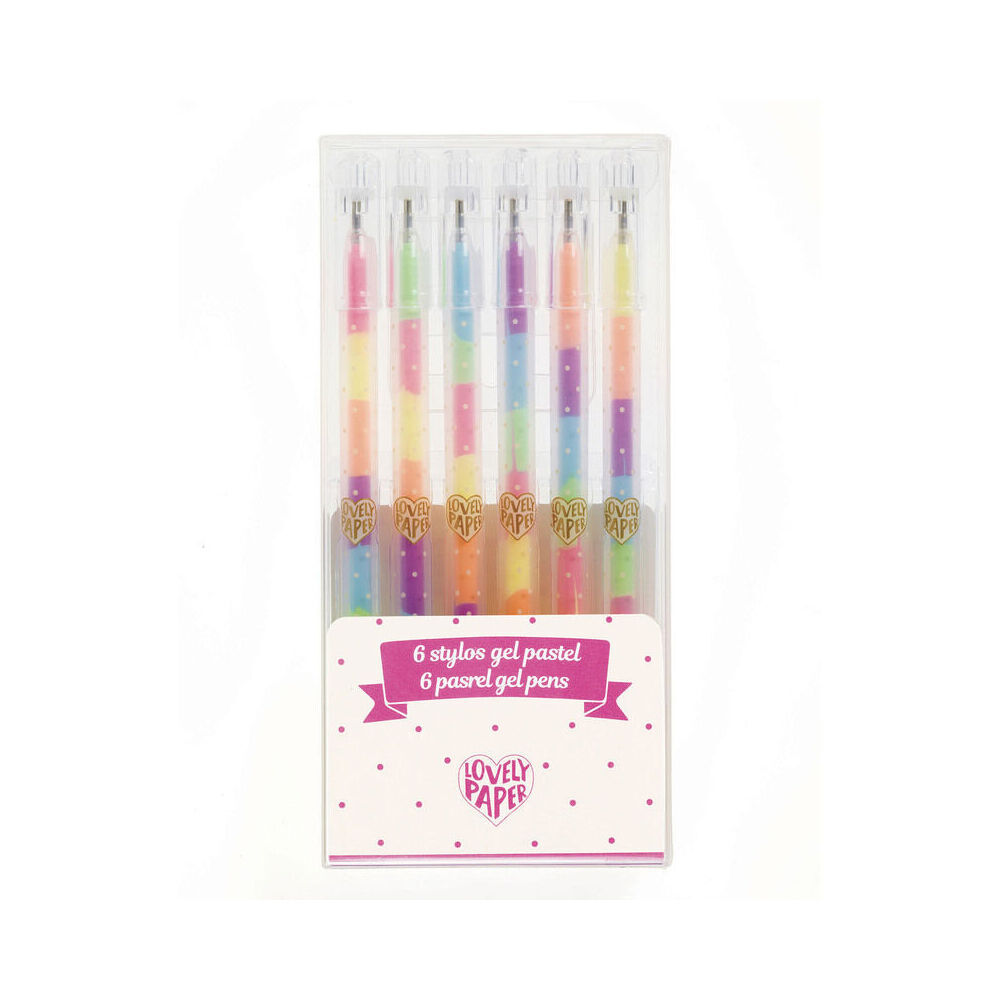 12pc Djeco Pastel Rainbow Gel Pens Kit Kids/Children 4y+
