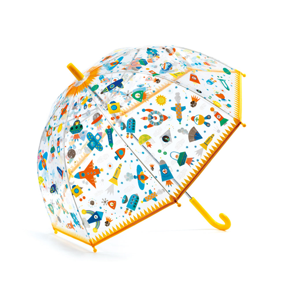 2PK Djeco Space Child Plastic Umbrella 67.5cm Dome 3y+