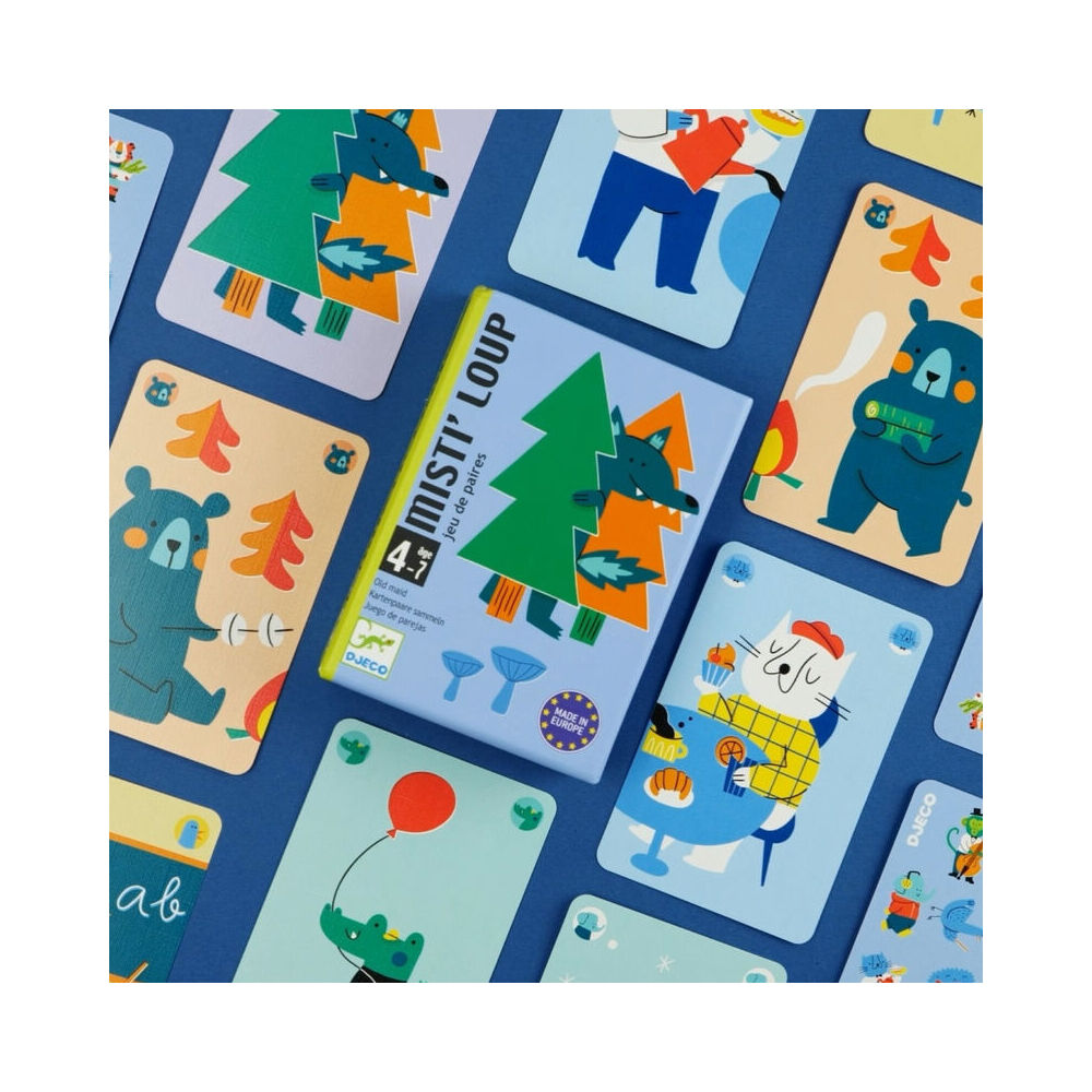 Djeco Mystery Wolf Pairs Matching Card Game Kids 4y+