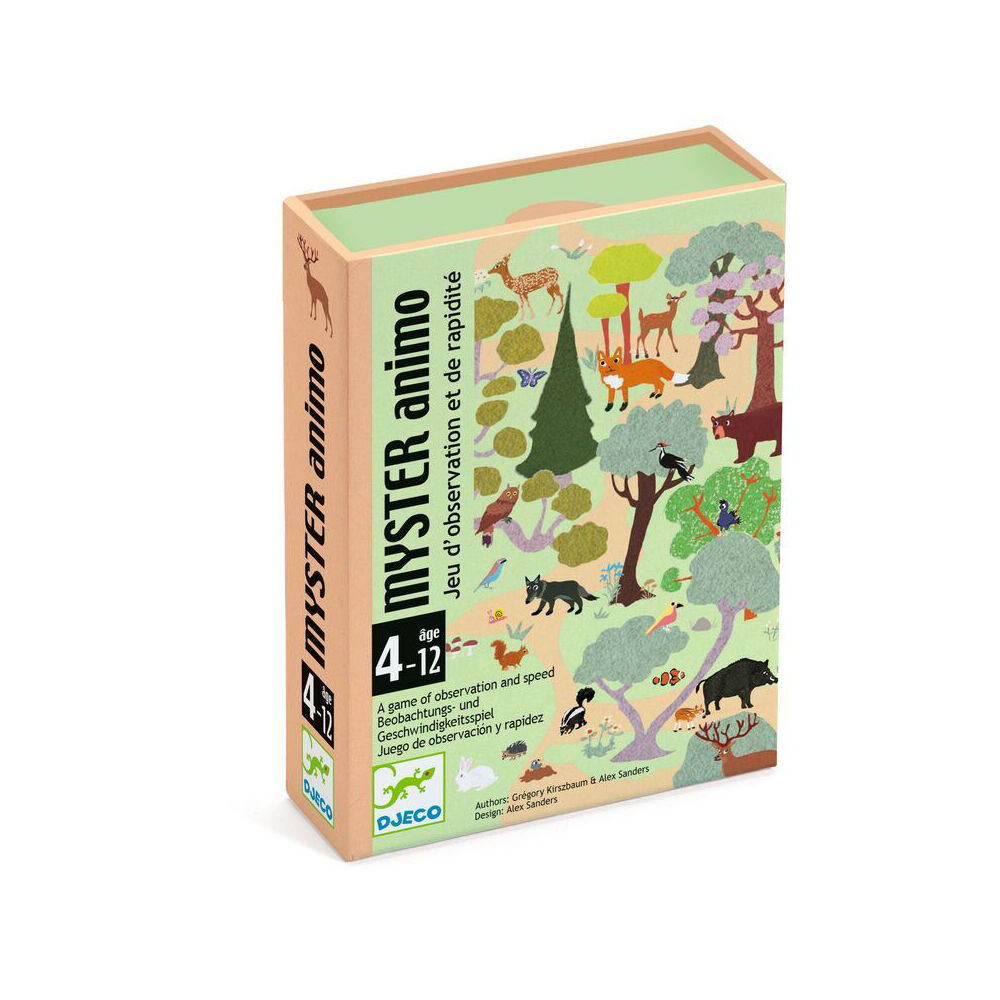 Djeco Mystery Animal Observation & Speed Card Game Kids 4y+