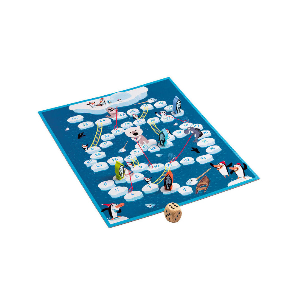 Djeco Snakes & Ladders Kids/Children 38x16cm Board Game Fun Play 5y+