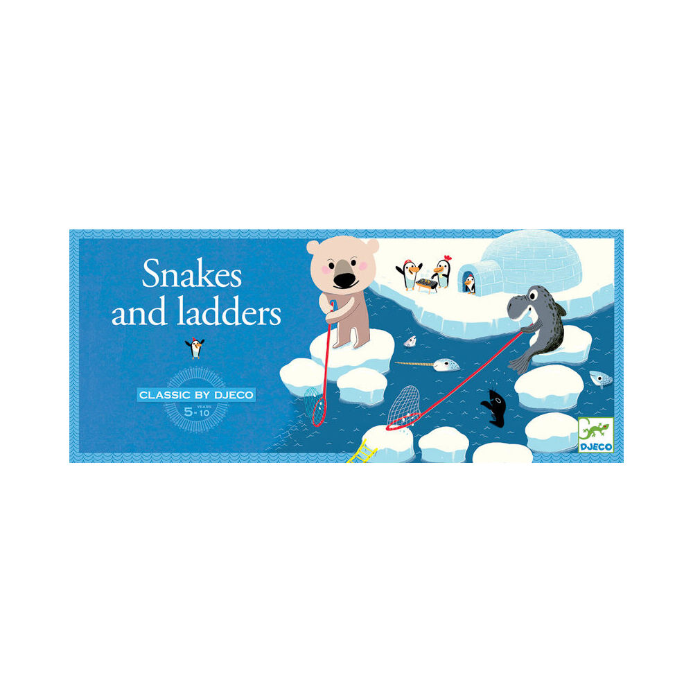 Djeco Snakes & Ladders Kids/Children 38x16cm Board Game Fun Play 5y+