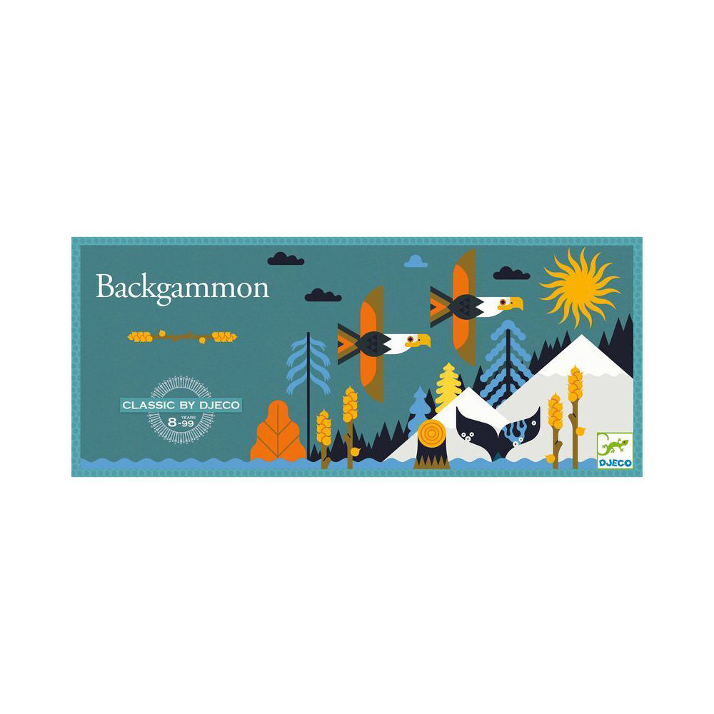 Djeco Backgammon Kids/Children Board Game Fun Play 8y+