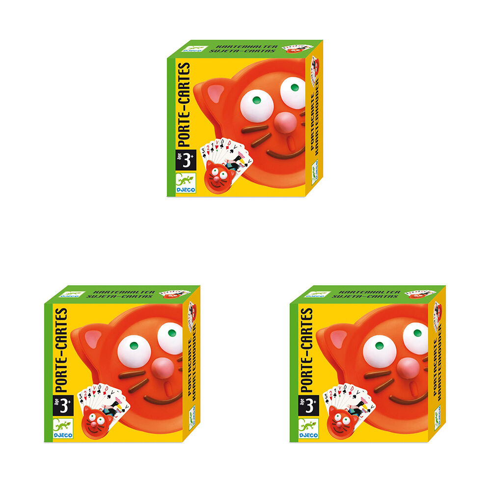 3PK Djeco Card Holder/Organiser 9x9cm Kids/Chldren 3y+