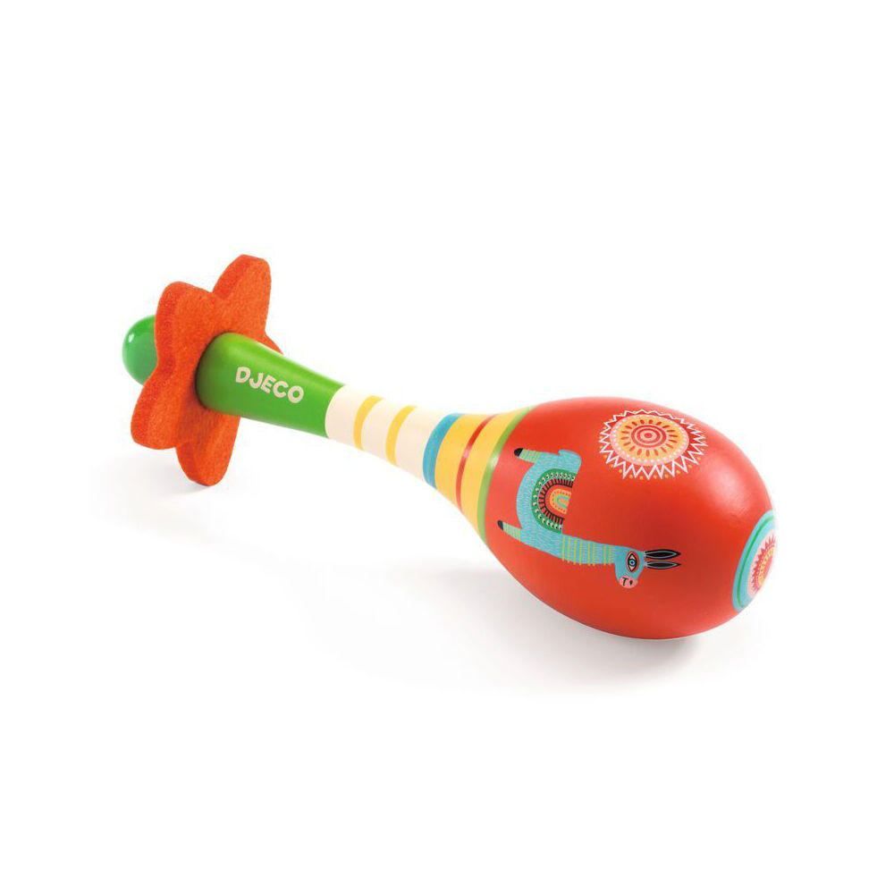 2PK Djeco Animambo Maracas Kids/Childrens Musical Play Toy 12m+