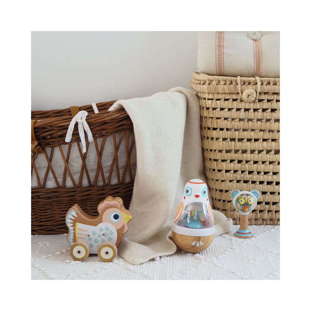 2PK Djeco Babymaraki Shaker/Rattle Kids/Children Toy 11cm Assorted 3m+