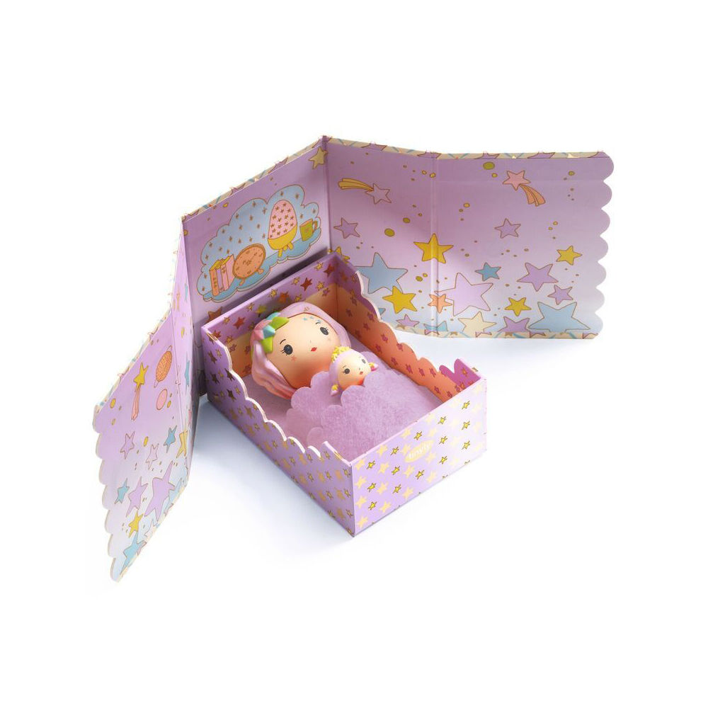 Djeco Violet Tinyroom Tinyly Figurines 7x10cm Kids Play Toy 4y+