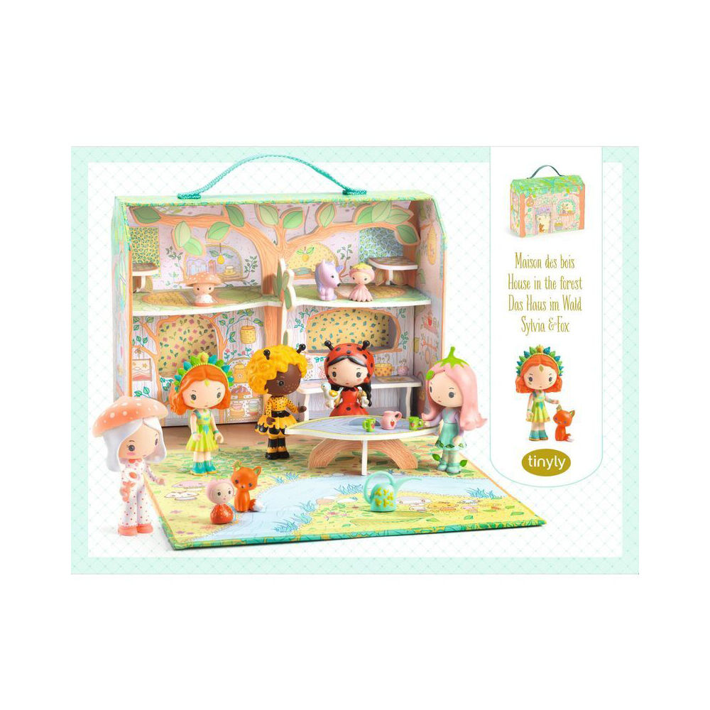 Djeco Sylvia & Fox's House In The Forest Figurines Kids Play Toy 4y+