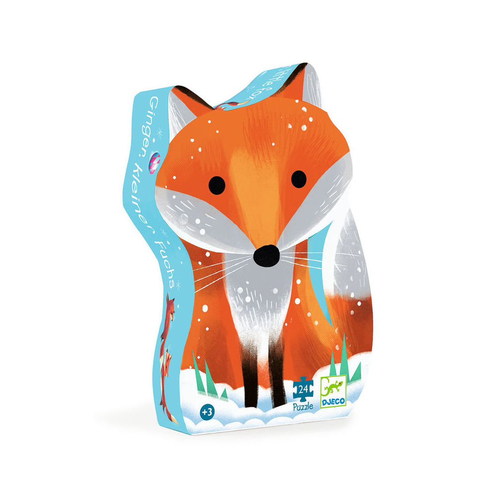 24pc Djeco Little Fox Silhouette Puzzle Game 42x30cm 3y+