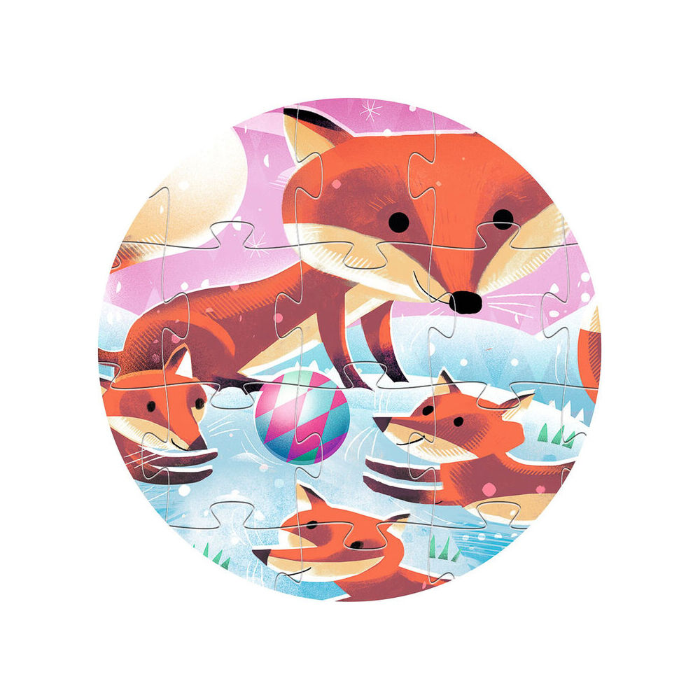 24pc Djeco Little Fox Silhouette Puzzle Game 42x30cm 3y+