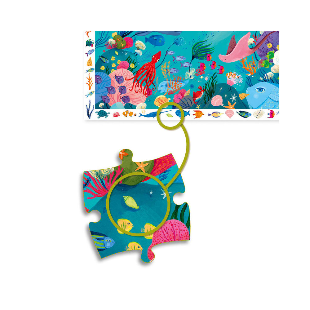 54pc Djeco Aquatic Observation Puzzle Game 34x23cm 4y+