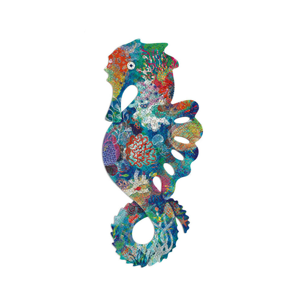 350pc Djeco Sea Horse Shaped Art Puzzle Game 23x34cm 7y+