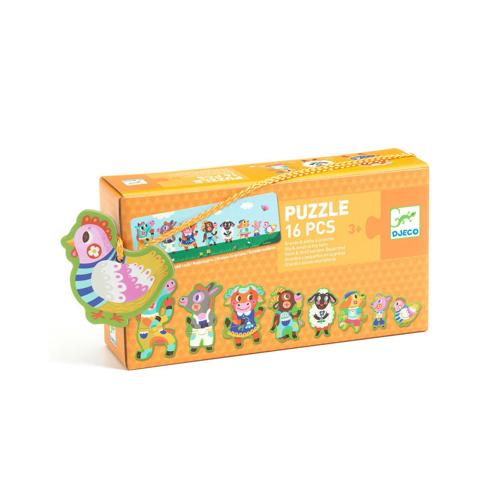Djeco Big & Small Game on the Farm Kids Educational Play 3y+
