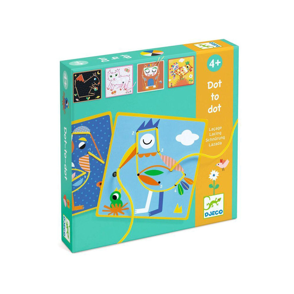 Djeco Dot-to-Dot Lacing Kids Creative Activity Kit 4y+