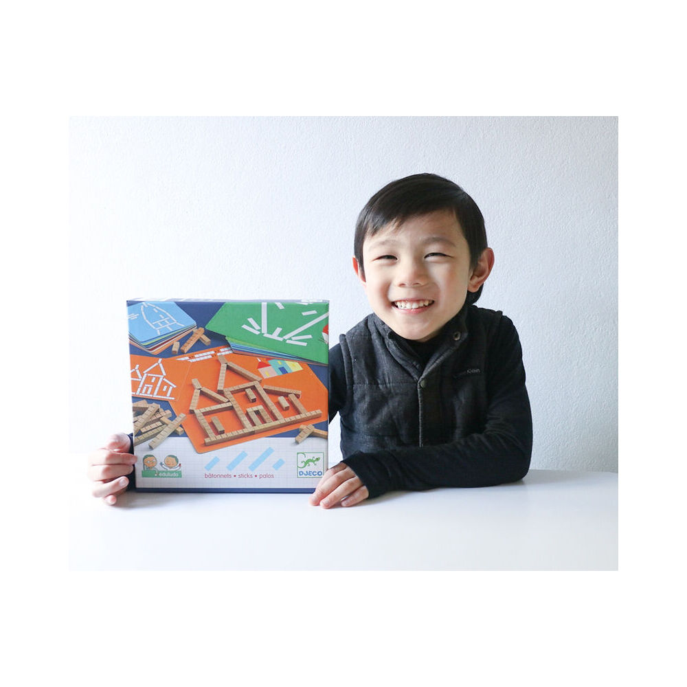 Djeco Eduludo Sticks Activity Kids Educational Game Play 5y+