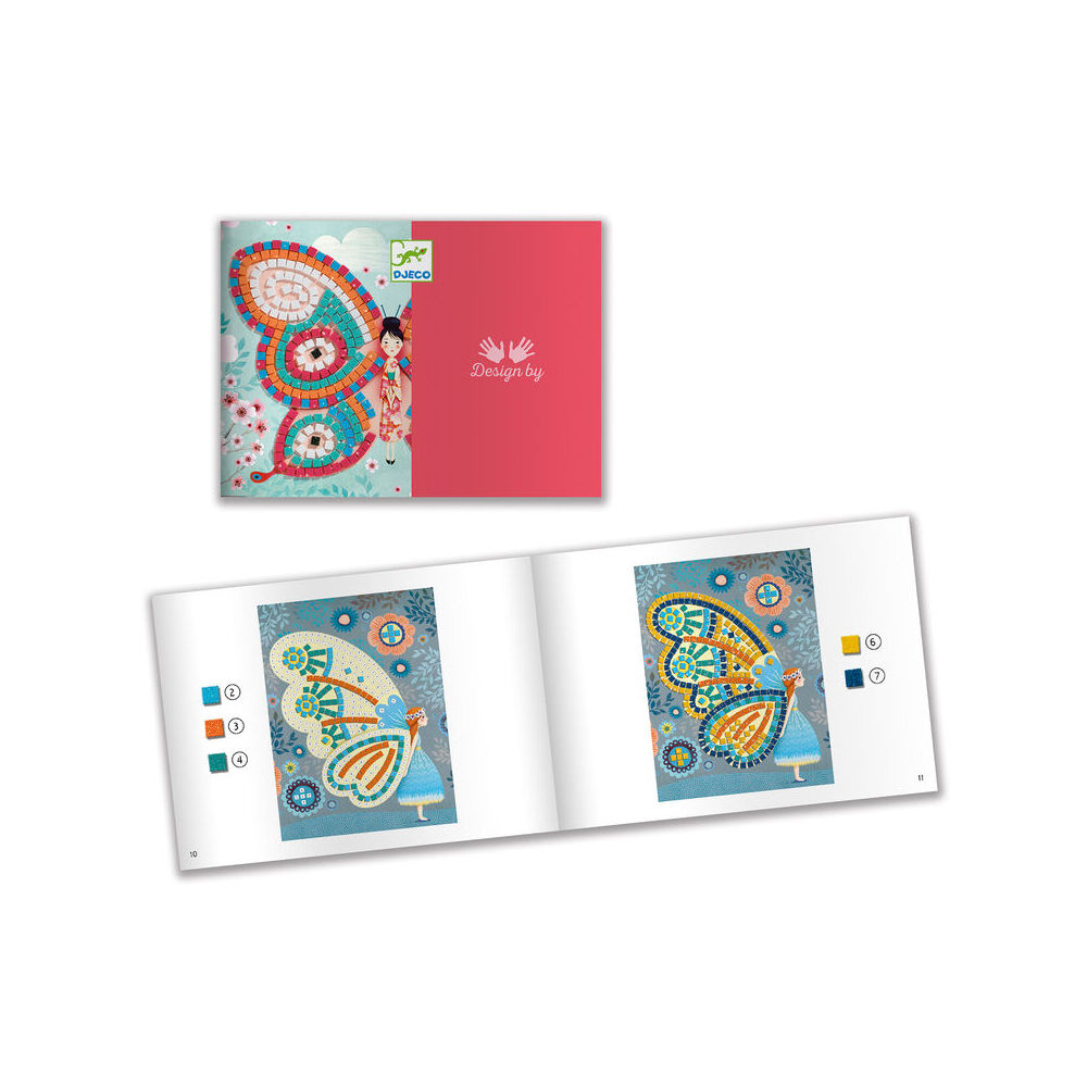 Djeco Butterflies Mosaic Art/Craft Kids Activity Creative Kit 4y+