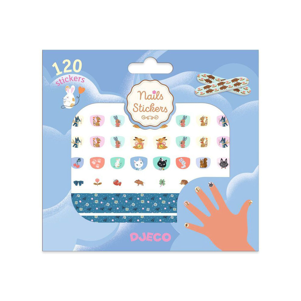 360pc Djeco Cutie Nail Stickers Adhesive Manicure Art 4y+