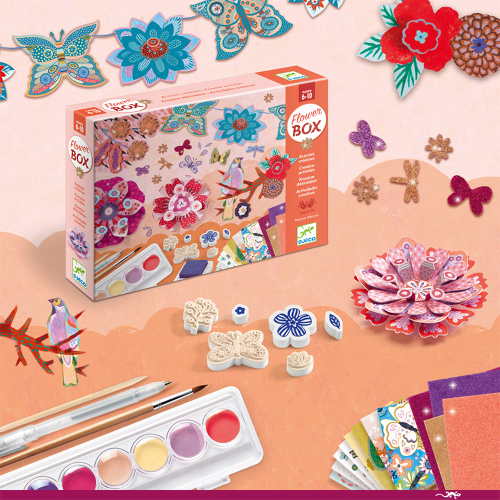 Djeco The Flower Garden Multi Kids/Children Craft Box Set 6y+