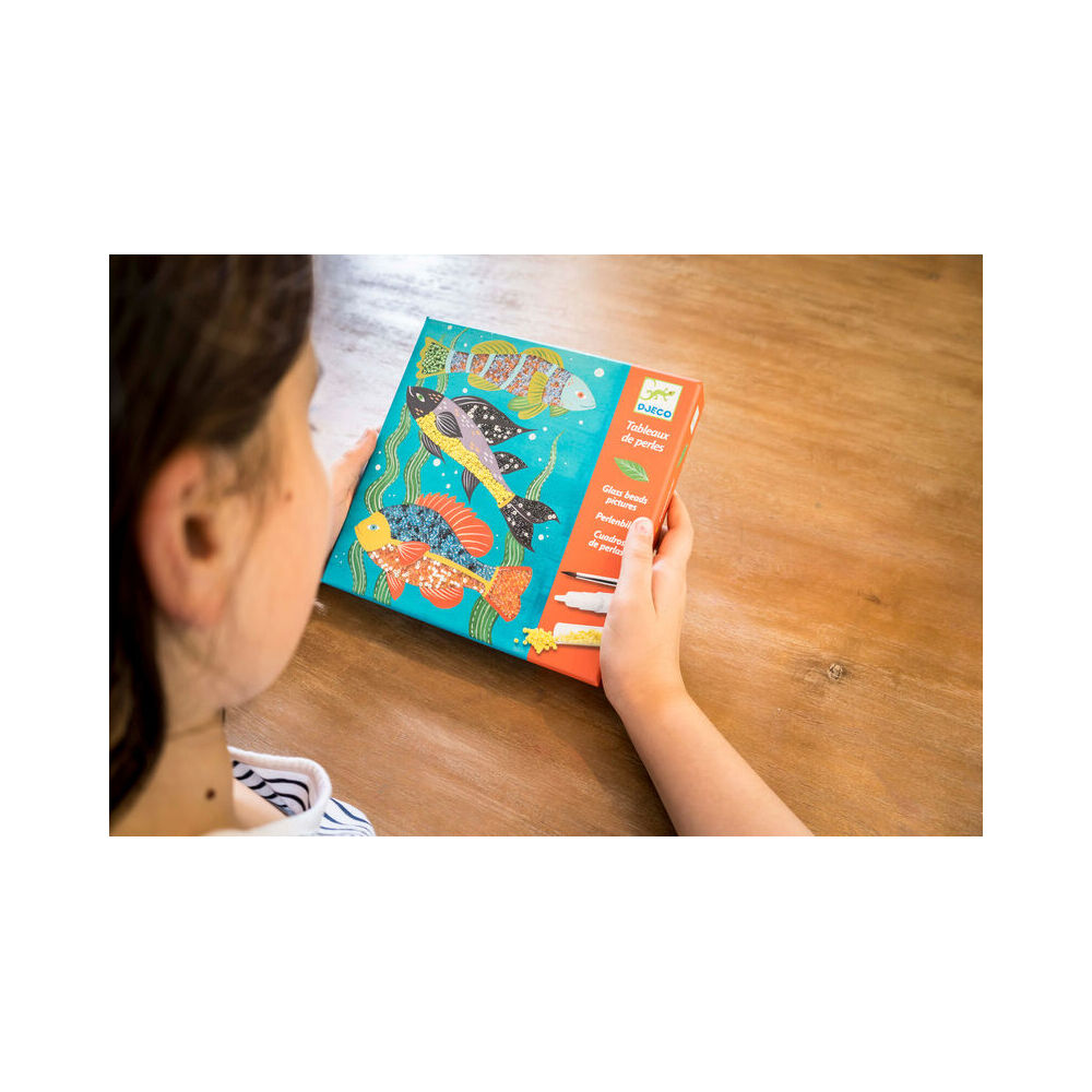 Djeco Zoology Glass Beads Kids DIY Creative Craft Kit 7y+