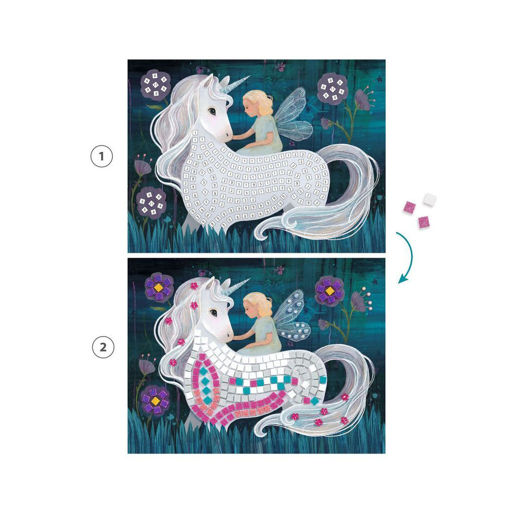 Djeco The Enchanted World Mosaic Kids DIY Creative Craft Kit 6y+