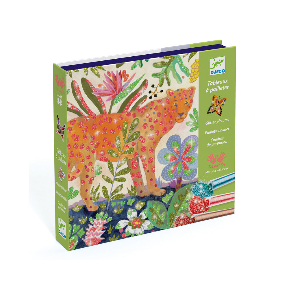 Djeco Tropico Glitter Boards Kids Activity Art Book 6y+